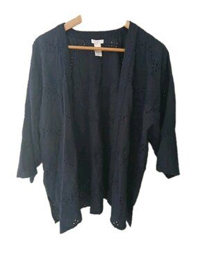 J. Jill Breezy Eyelet Jacket